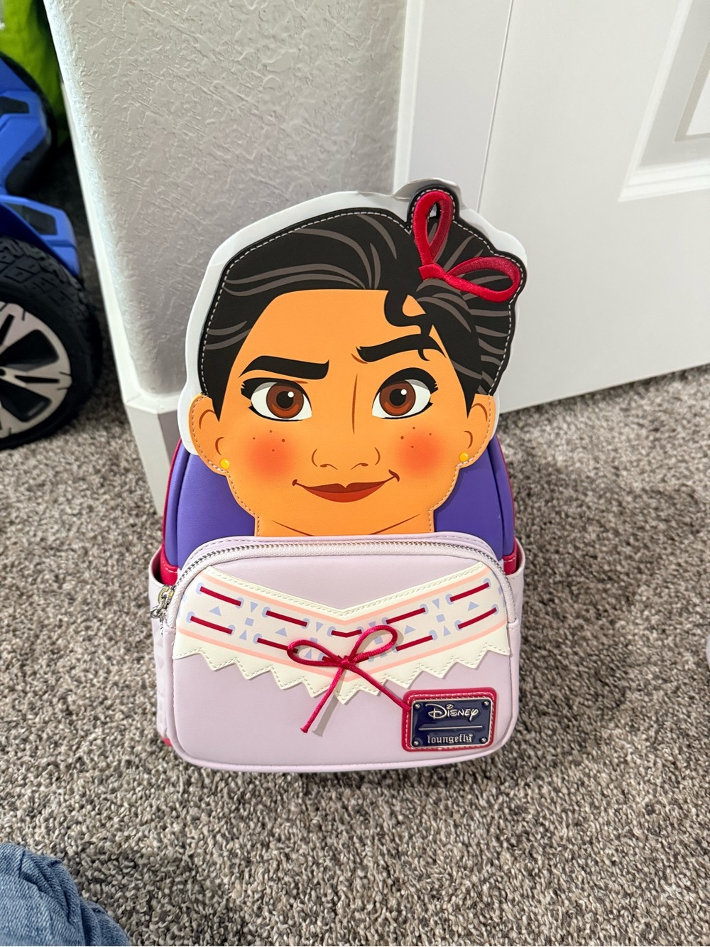 Loungefly Luisa Encanto Purple, Pink & Red Disney Character Backpack
